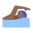 Man Swimming: Medium-Dark Skin Tone