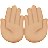Palms Up Together: Medium-Light Skin Tone