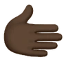 Rightwards Hand: Dark Skin Tone Emoji 🫱🏿 image - Huawei Harmony OS style