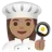 Woman Cook: Medium Skin Tone