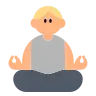 Person In Lotus Position: Medium-Light Skin Tone Emoji 🧘🏼 image - Tossface style