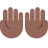 Palms Up Together: Medium-Dark Skin Tone
