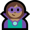Supervillain: Medium Skin Tone Emoji 🦹🏽 image - Microsoft Windows 10 Segoe UI Emoji style
