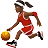 Woman Bouncing Ball: Medium-Dark Skin Tone