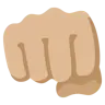 Oncoming Fist: Medium-Light Skin Tone Emoji 👊🏼 image - Google Noto Color style