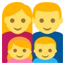 Family: Man, Woman, Girl, Boy Emoji 👨‍👩‍👧‍👦 image - EmojiTwo style