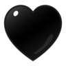 Schwarzes Herz Emoji 🖤 image - Emojidex style