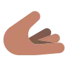 Palm Up Hand: Medium Skin Tone Emoji 🫴🏽 image - Tossface style