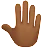 Raised Back Of Hand: Medium-Dark Skin Tone