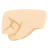 Left-Facing Fist: Light Skin Tone