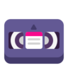 Kaseta wideo Emoji 📼 image - Microsoft Classic 2D style