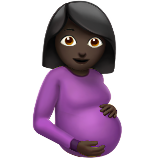 Pregnant Woman: Dark Skin Tone