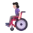 Woman In Manual Wheelchair: Light Skin Tone