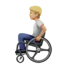 Person In Manual Wheelchair: Medium-Light Skin Tone Emoji 🧑🏼‍🦽 image - Apple style