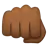 Oncoming Fist: Medium-Dark Skin Tone