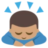 Person Bowing: Medium Skin Tone Emoji 🙇🏽 image - EmojiTwo style