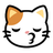 닫힌 눈으로 고양이 얼굴을 키스