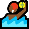 Person Playing Water Polo: Medium-Dark Skin Tone Emoji 🤽🏾 image - Microsoft Windows 10 Segoe UI Emoji style