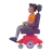 Person In Motorized Wheelchair: Medium Skin Tone