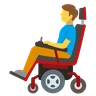 Man In Motorized Wheelchair Emoji 👨‍🦼 image - Skype style