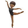 Ballet Dancer: Medium-Dark Skin Tone Emoji 🧑🏾‍🩰 image - Apple style