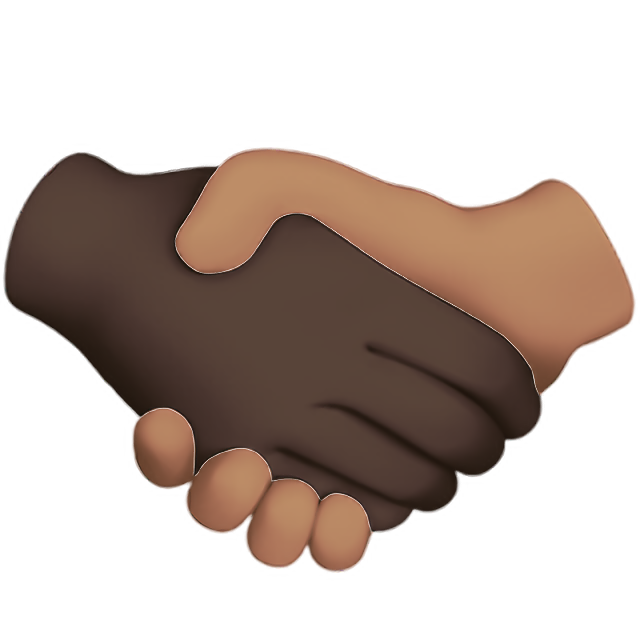 Handshake: Dark Skin Tone, Medium Skin Tone