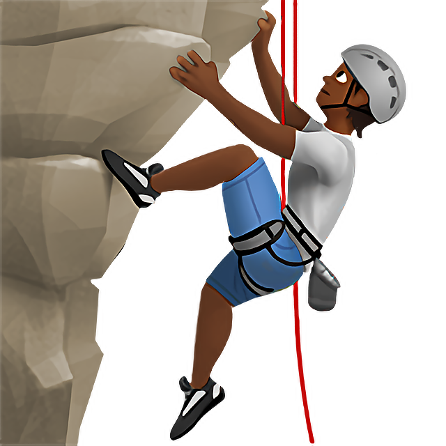 Person Climbing: Medium-Dark Skin Tone