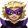 Woman Supervillain: Medium-Light Skin Tone Emoji 🦹🏼‍♀️ image - Apple style