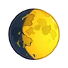 Gibbous ay sembolü ağda