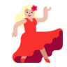 Woman Dancing: Medium-Light Skin Tone Emoji 💃🏼 image - Microsoft Classic 2D style
