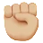 Raised Fist: Medium-Light Skin Tone