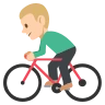 Person Biking: Medium-Light Skin Tone Emoji 🚴🏼 image - EmojiTwo style