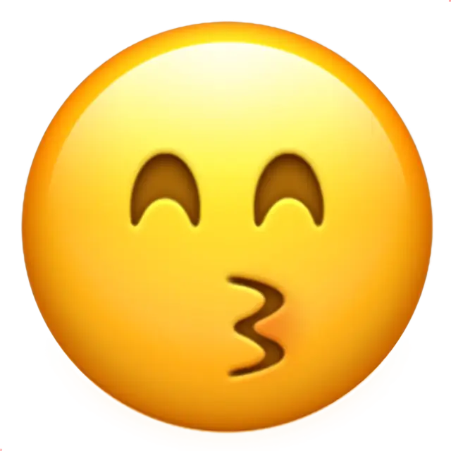 Kissing Face With Smiling Eyes