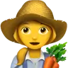 Woman Farmer Emoji 👩‍🌾 image - Apple style