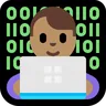 Man Technologist: Medium Skin Tone Emoji 👨🏽‍💻 image - Microsoft Windows 10 Segoe UI Emoji style