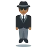 Person In Suit Levitating: Medium-Dark Skin Tone Emoji 🕴🏾 image - Twitter / X (Twemoji) style