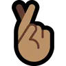Crossed Fingers: Medium Skin Tone Emoji 🤞🏽 image - Microsoft Windows 10 Segoe UI Emoji style