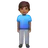 Man Standing: Medium-Dark Skin Tone