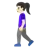 Woman Walking: Light Skin Tone