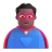 Man Superhero: Medium-Dark Skin Tone