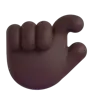 Pinching Hand: Dark Skin Tone Emoji 🤏🏿 image - Microsoft 3D Fluent style