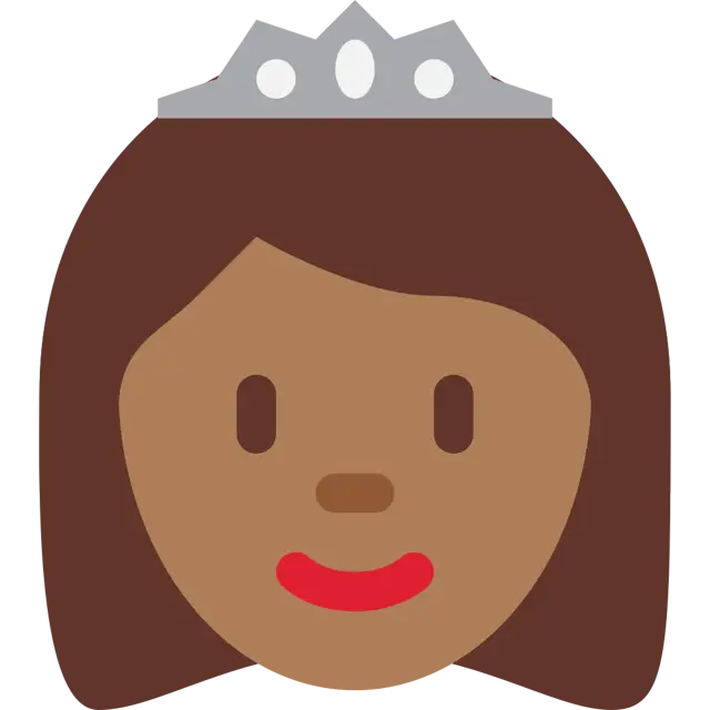 ๐ธ๐พ - Princess: Medium-Dark Skin Tone Emoji meaning, copy and paste ...