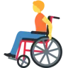 Person In Manual Wheelchair Emoji 🧑‍🦽 image - Twitter / X (Twemoji) style