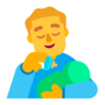 Man Feeding Baby Emoji 👨‍🍼 image - Microsoft Classic 2D style