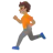 Person Running: Medium Skin Tone