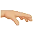 Palm Down Hand: Medium-Light Skin Tone