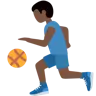 Man Bouncing Ball: Dark Skin Tone Emoji ⛹🏿‍♂️ image - Twitter / X (Twemoji) style