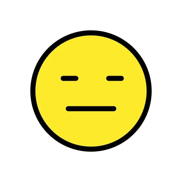 Visage sans expression