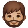 Man: Medium Skin Tone, Beard Emoji 🧔🏽‍♂️ image - Samsung style