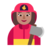 Woman Firefighter: Medium Skin Tone